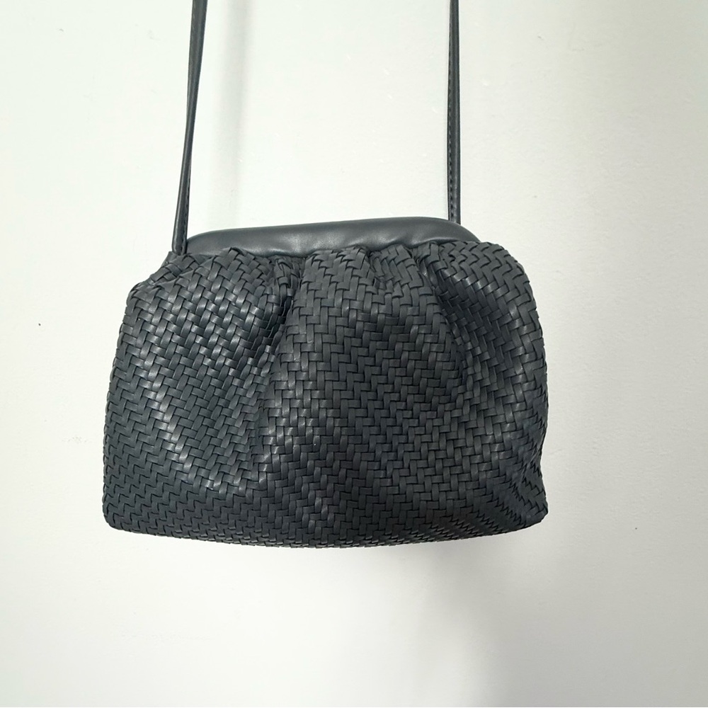 Anthropologie Navy Jasper Clutch - Picture 3 of 6